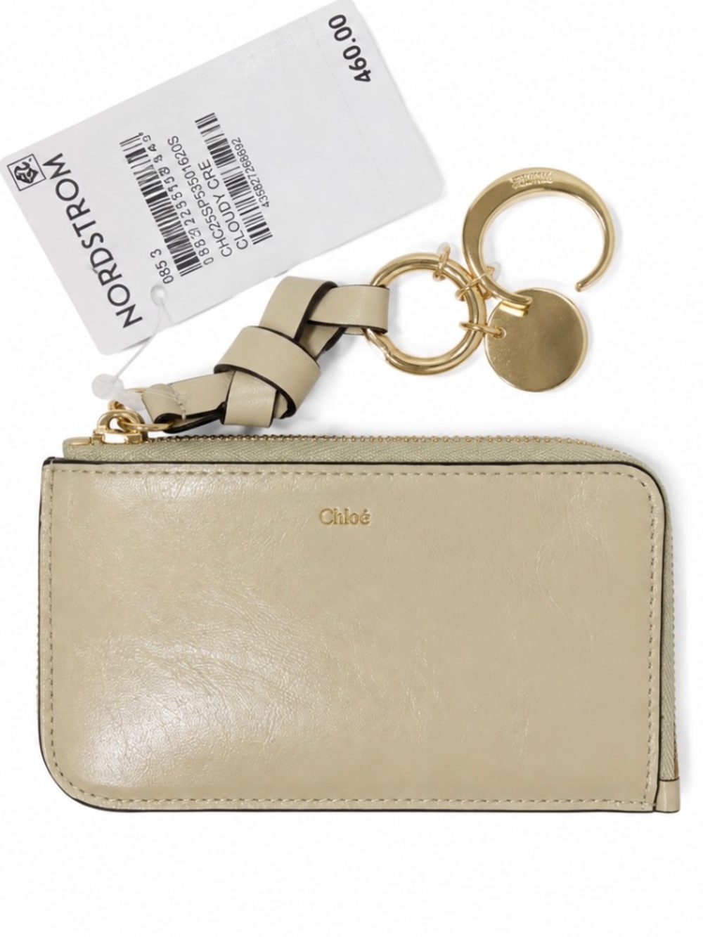 Chloé Alphabet Small Purse Card Holder Cloudy Cream NWT